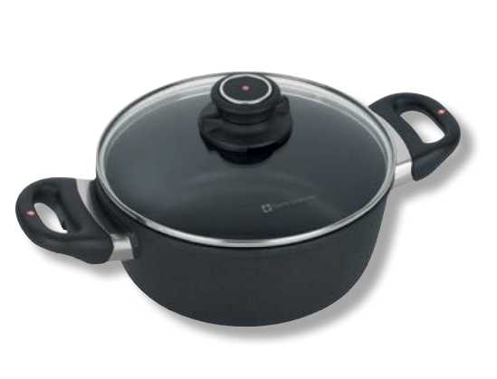 Tegame Tondo con coperchio e due manici per induzione Ø 28Cm Swiss Diamond Swiss Diamond