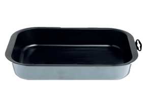 Teglia alta 28 x 40 Pasticceria antiaderente con gancio per esposizione Omra OMRA