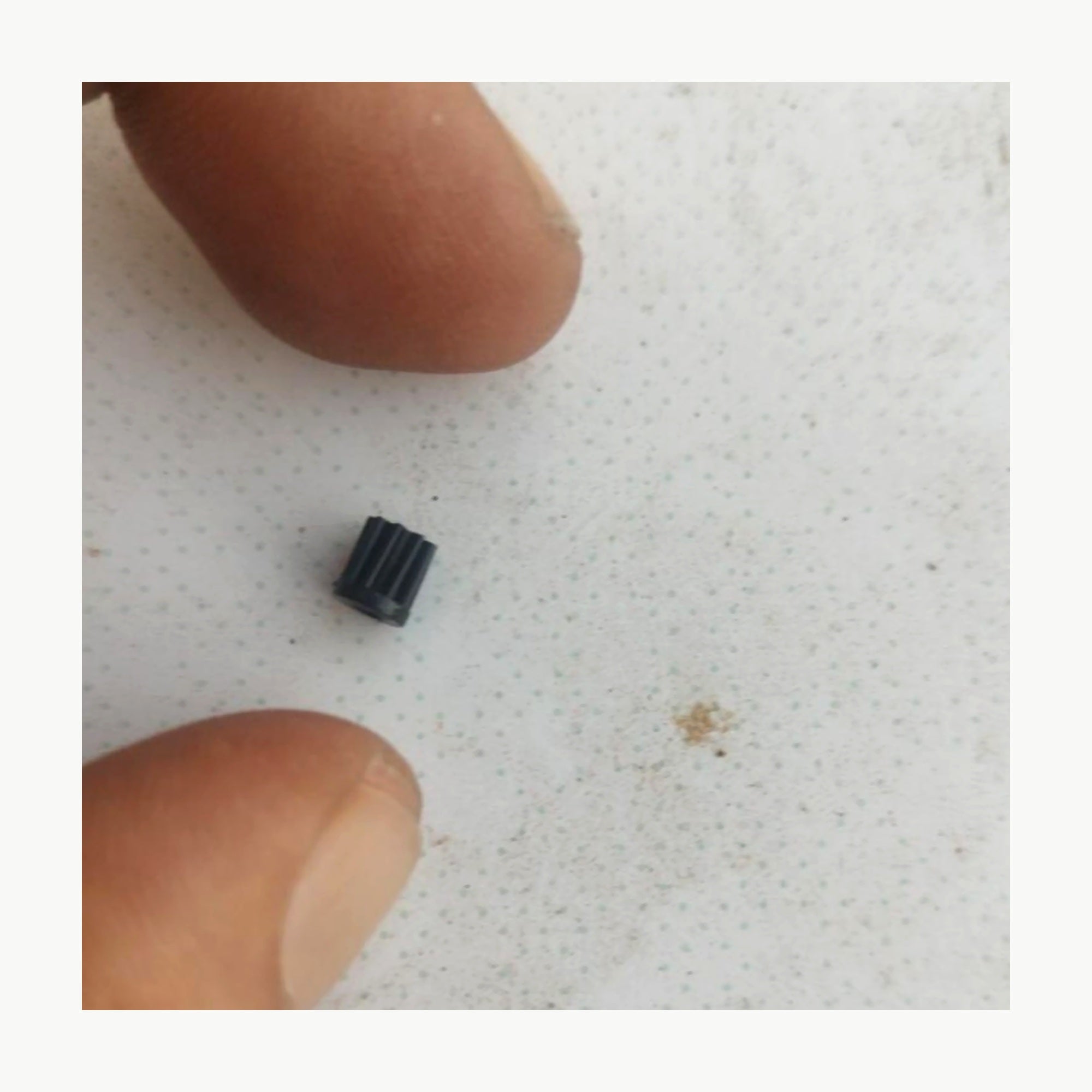 Pignone ingranaggio motore bracci compatibile Bimby TM5 TM6 con riferimento dita per scala reale