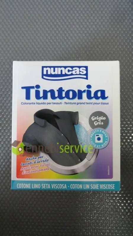 tintoria cotone grigio 100 ml colorante liquido + 100 g fissatore polvere NUNCAS