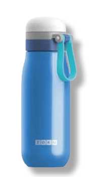 Bottles sono bottiglie in acciaio inox per ragazzi colore blu ZOKU ZOKU
