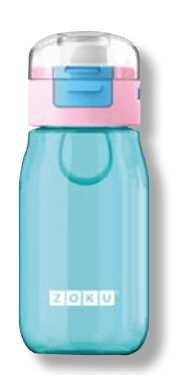 Kids Flip Straw Bottle colore azzurro ZOKU ZOKU