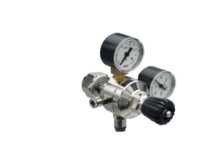 RIDUTTORE PRESSIONE CO2 per bombola ricaricabile composto da 2 manometri, raccordo automantico Ø6 Italbedis Italbedis
