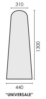 Schiumato poliestere mod. “UNIVERSALE” 1300x440x310mm spessore 10mm Prima Prima