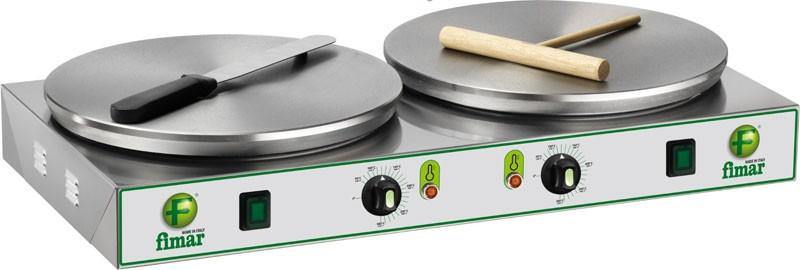 crepiere elettrica professionale crp2 doppia 4000 w 350 mm - 400v 3ph FIMAR