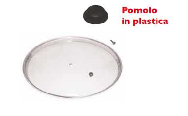 Coperchio vetro con bordo acciaio Cm 10 da Montare mod. ASIA Plastic Omra OMRA