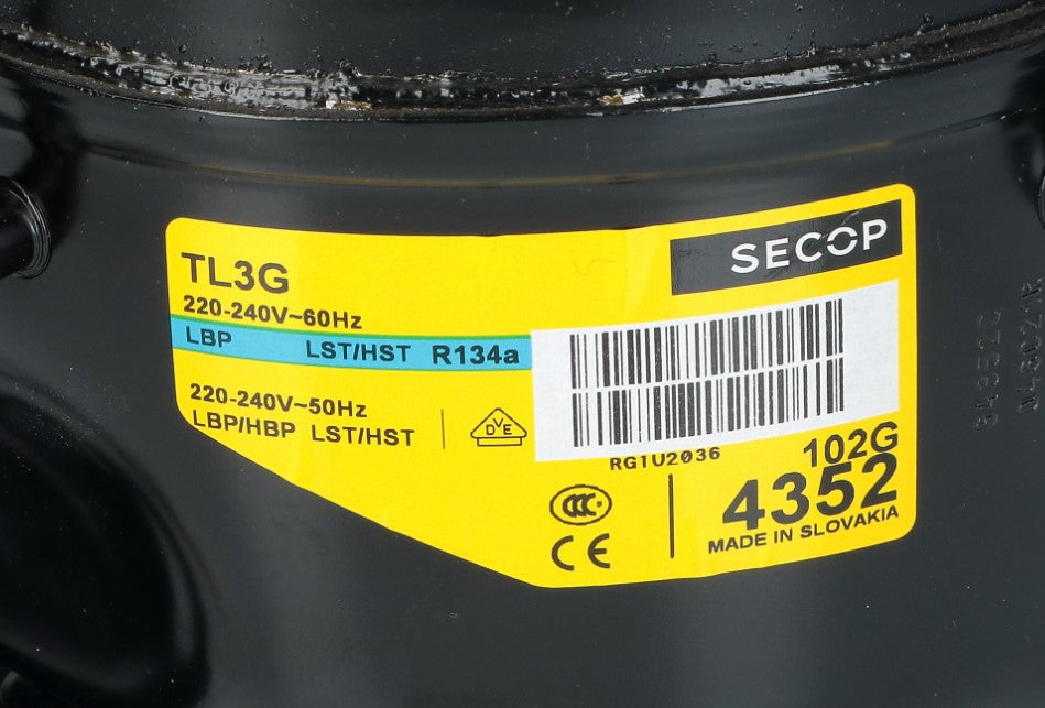 Compressore Secop TL3G R134A LHBP 3,13CC Universale