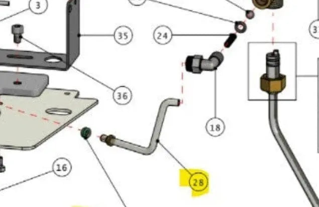 Tubo scambiatore rubinetto per macchina da caffè Quick Mill QUICK MILL