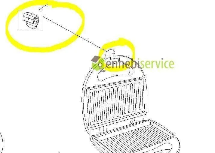 Leva chiusura manico per tostapane Black+Decker TS2020 BLACK+DECKER